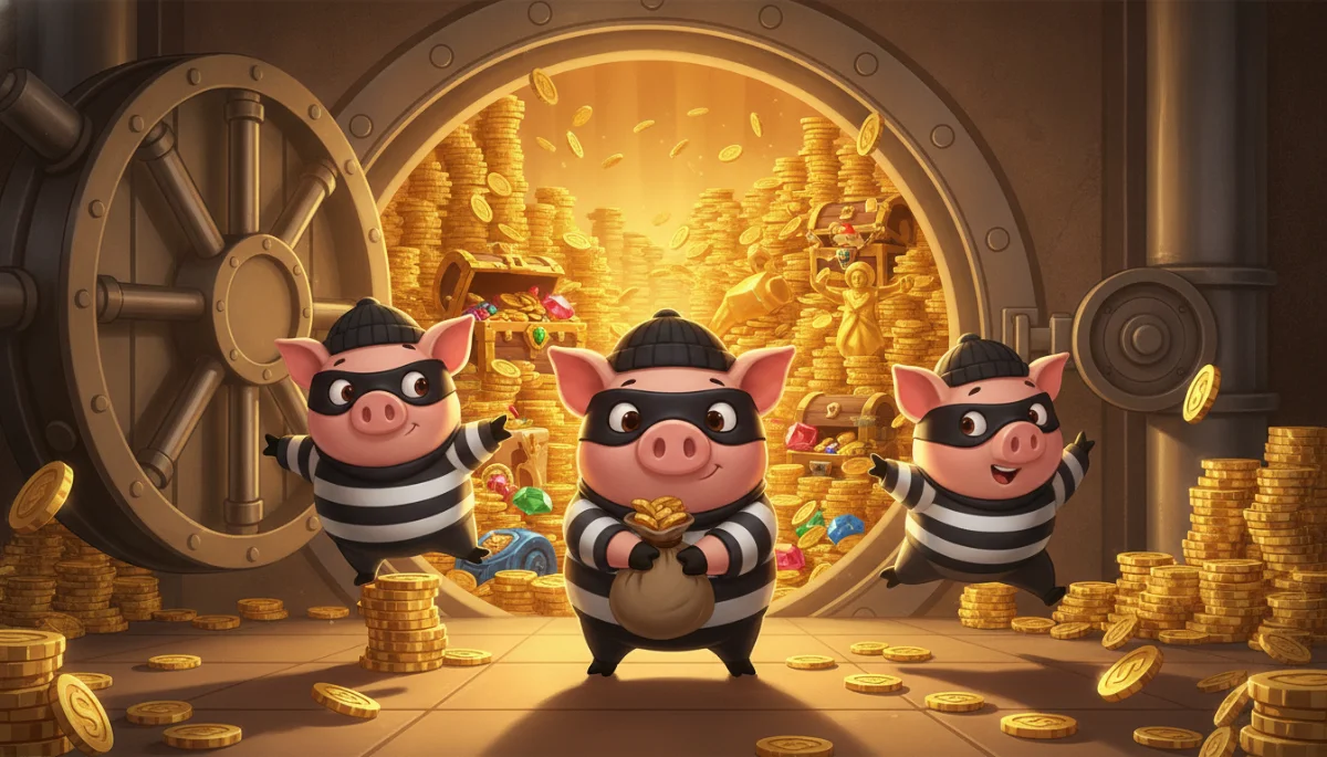 Three Little Pigs, Big Bank Raid